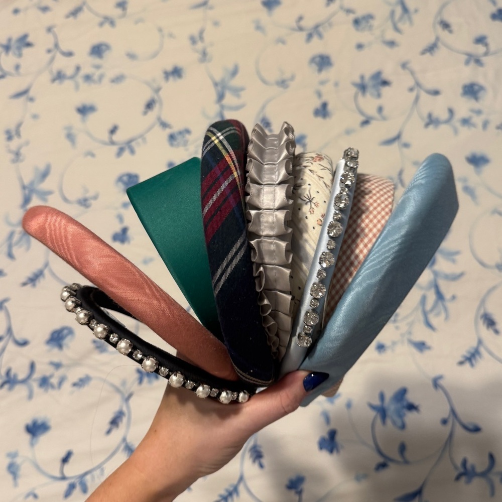 lot of headbands (hill house, stoney clover, eugenia kim)